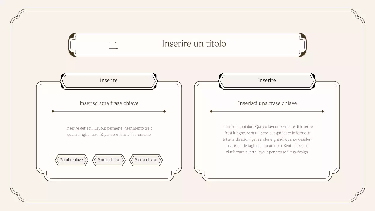 Semplice kit di presentazione in stile orientale