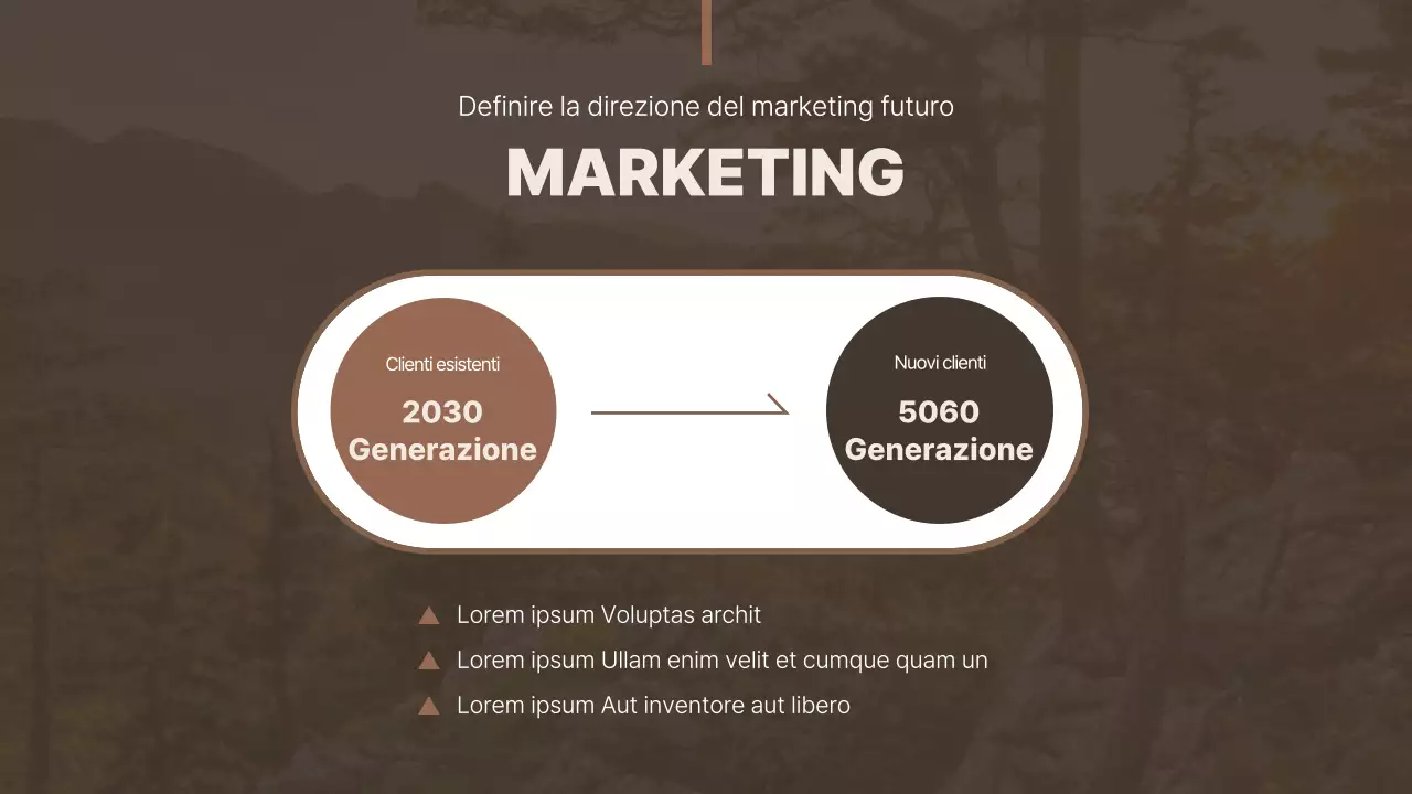 Marrone e semplice per la presentazione di casi di studio