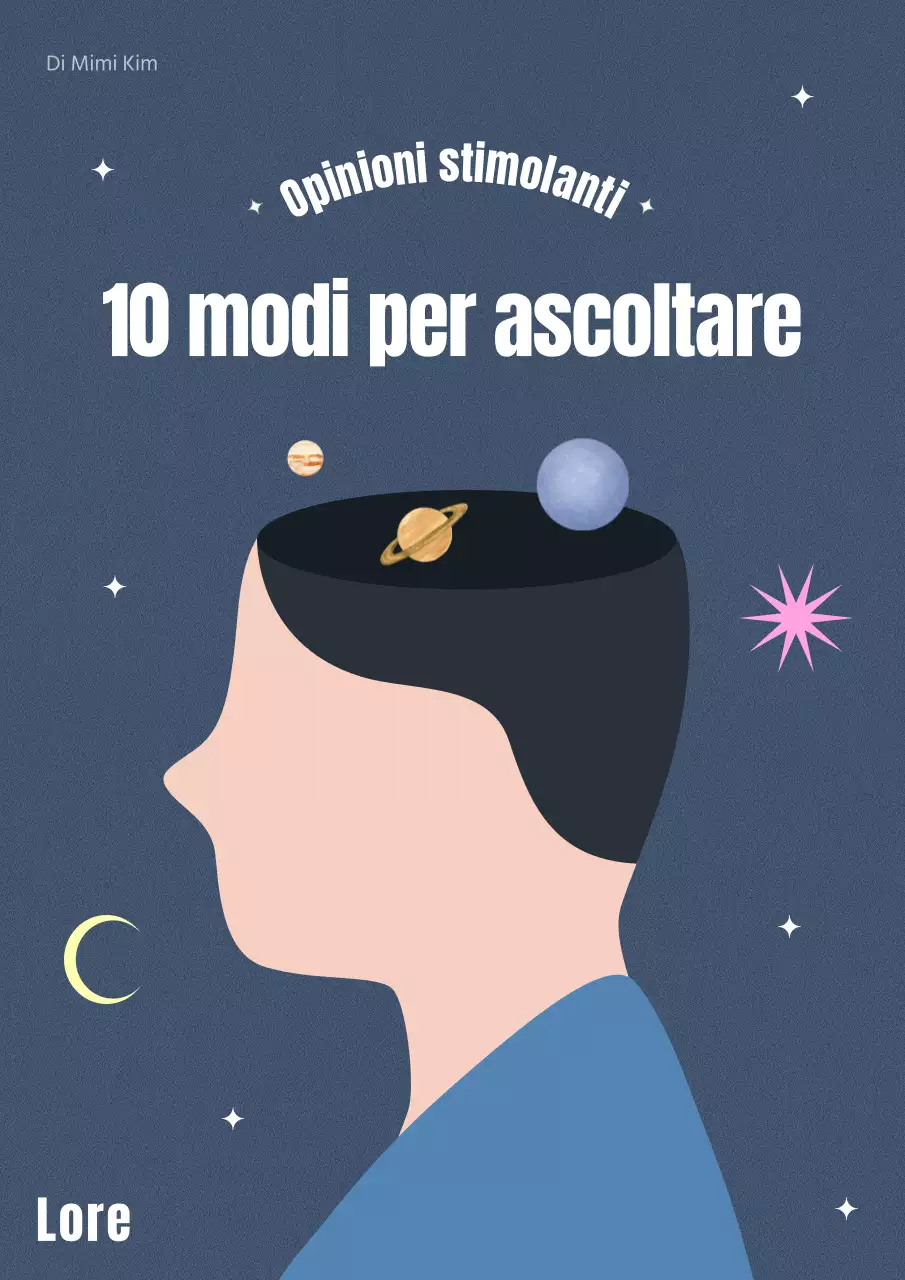 Un semplice libro di auto-aiuto illustrato con un tema blu