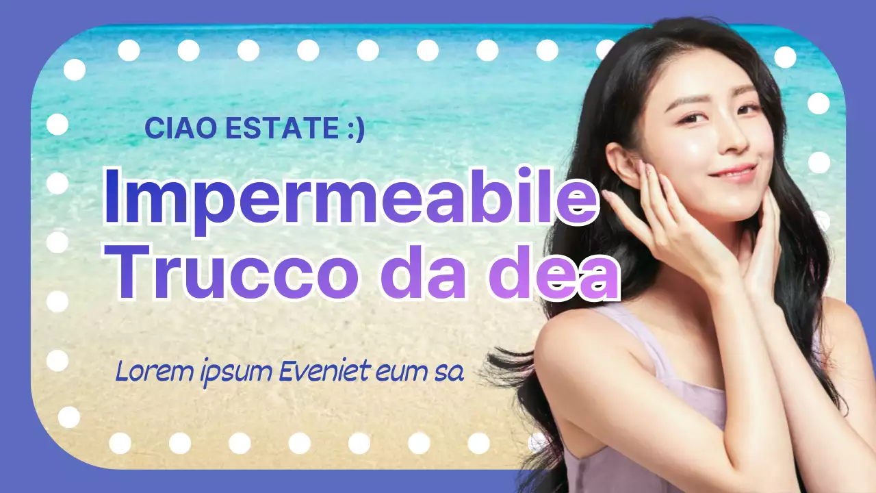 Tutorial per il trucco waterproof foto-illuminato in viola