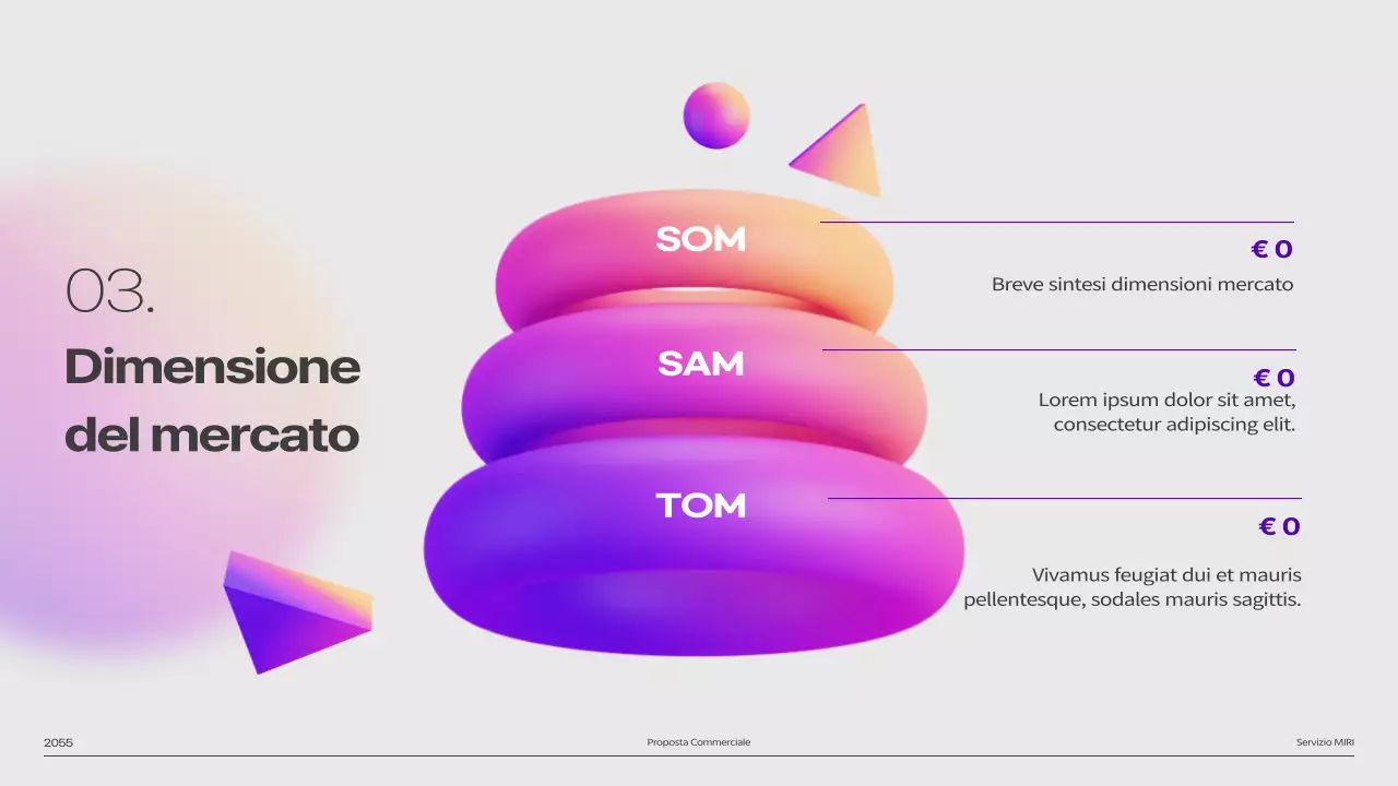 Mazzo di immagini sfumate di forme 3D di colore viola