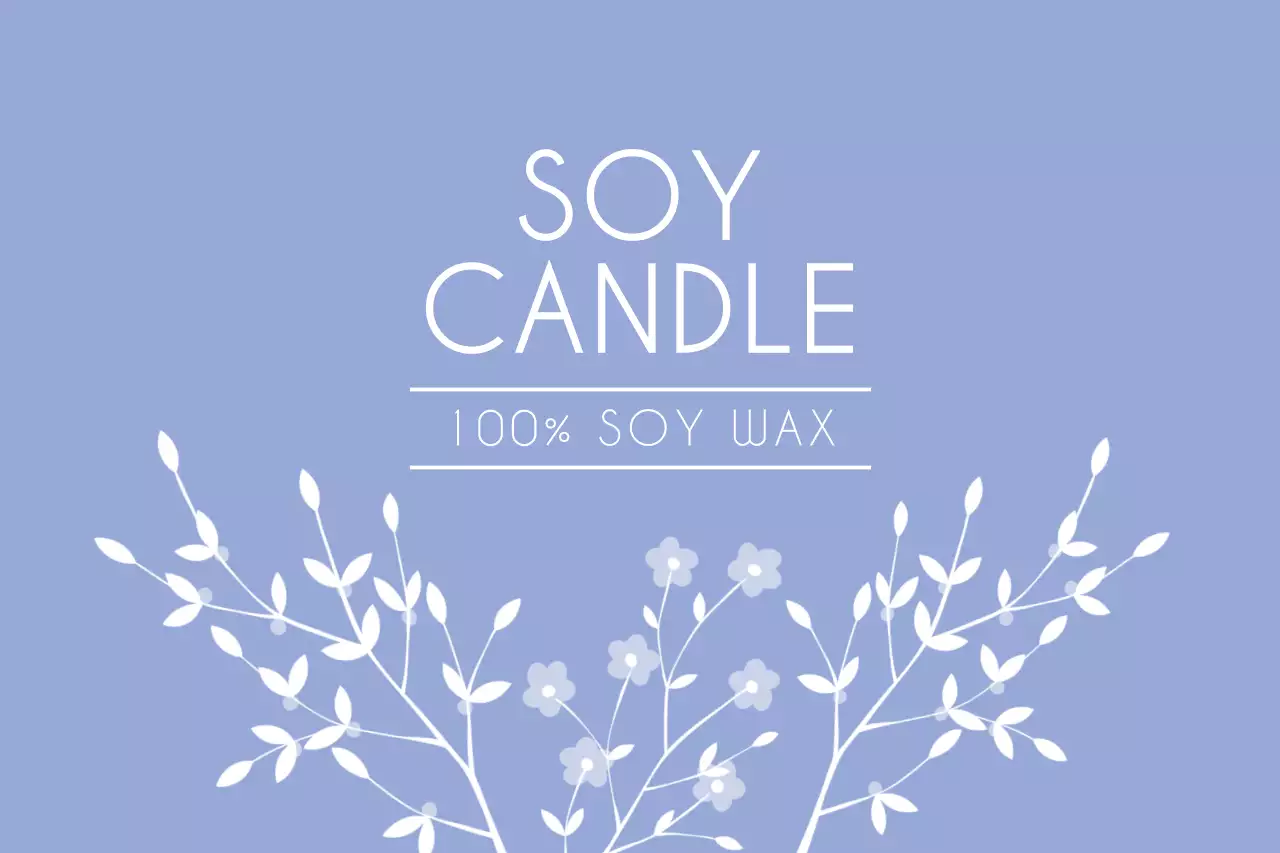 Blue Minimal Candle Promotion Banner