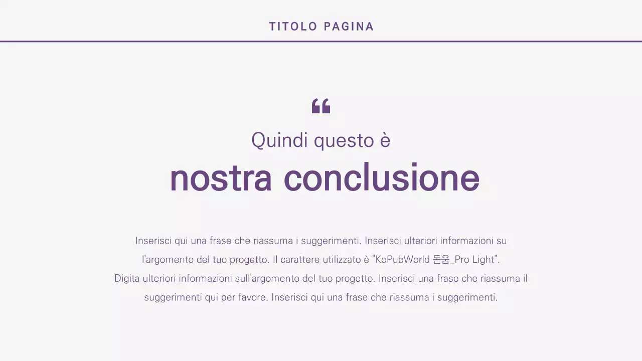 Presentazioni più pulite