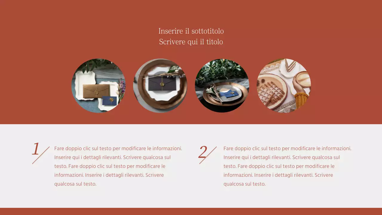 Layout fotografico in bordeaux