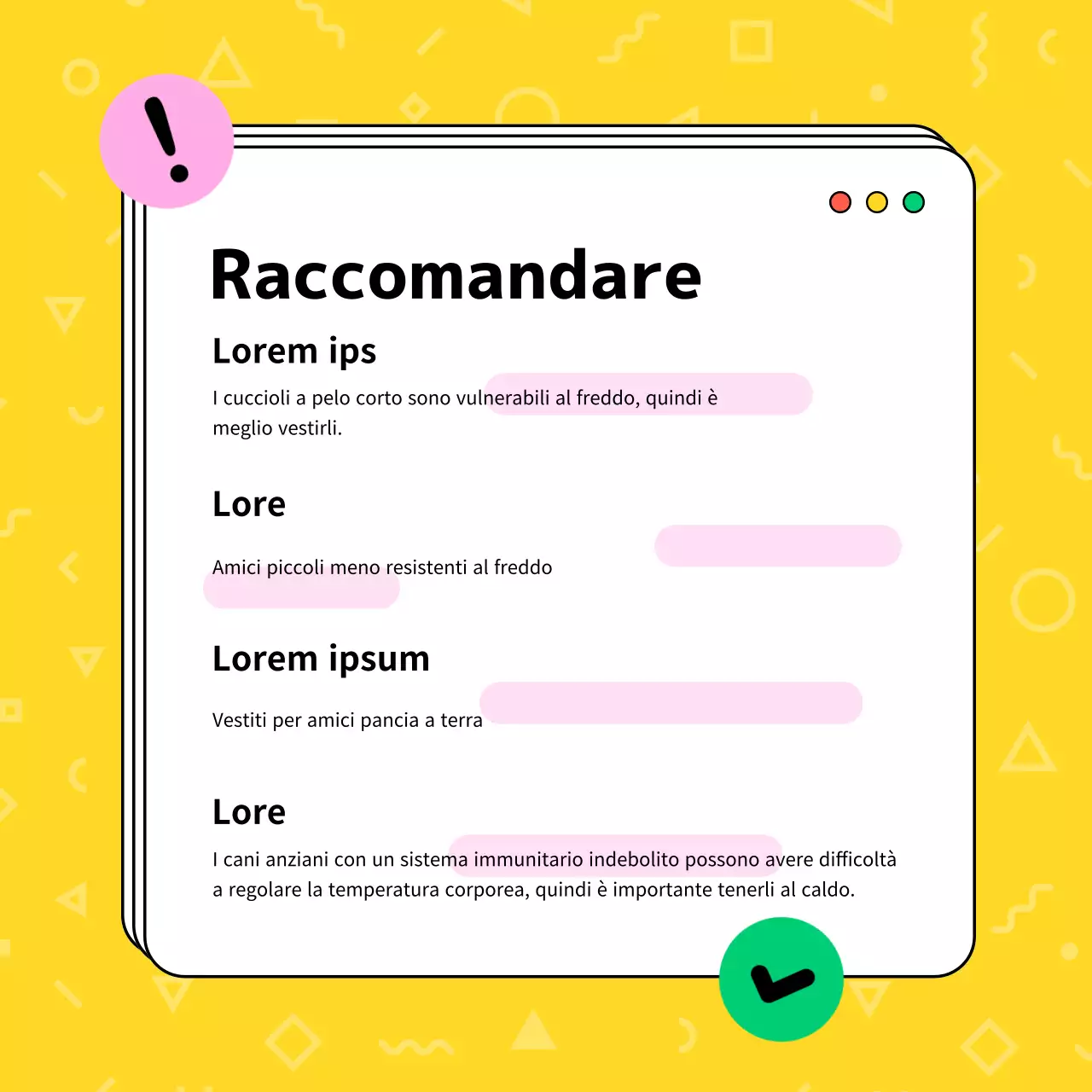 Modello per i social media di abbigliamento per cani blu e giallo rosa