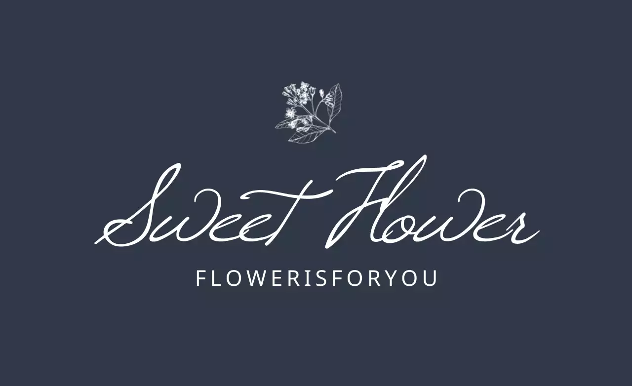 Grey Elegant Floral Logo Banner