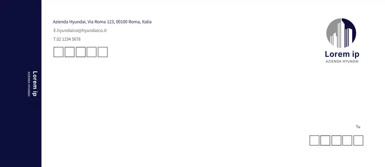 Aziendale moderno blu navy