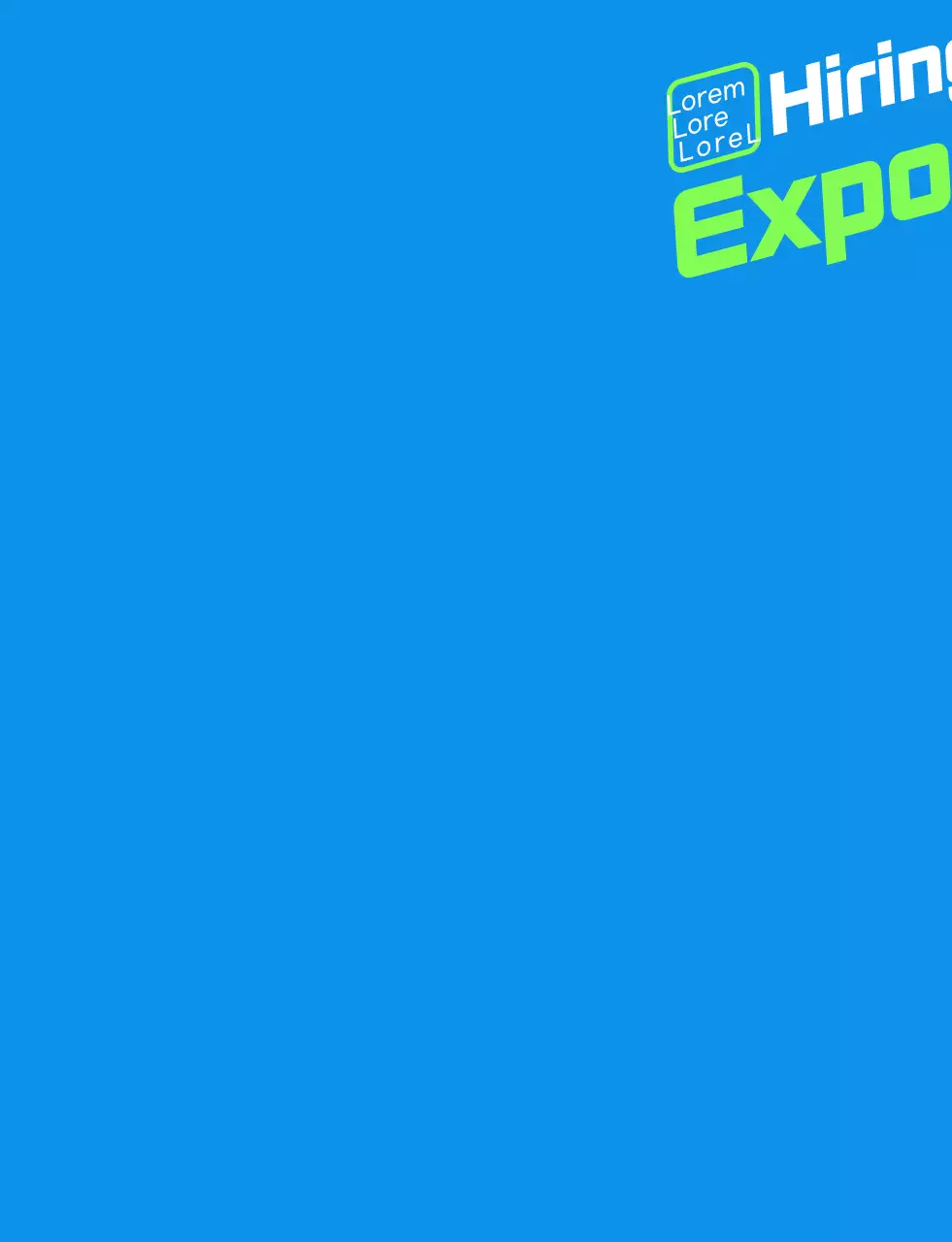 Rompi staf bursa kerja sederhana berwarna hijau biru