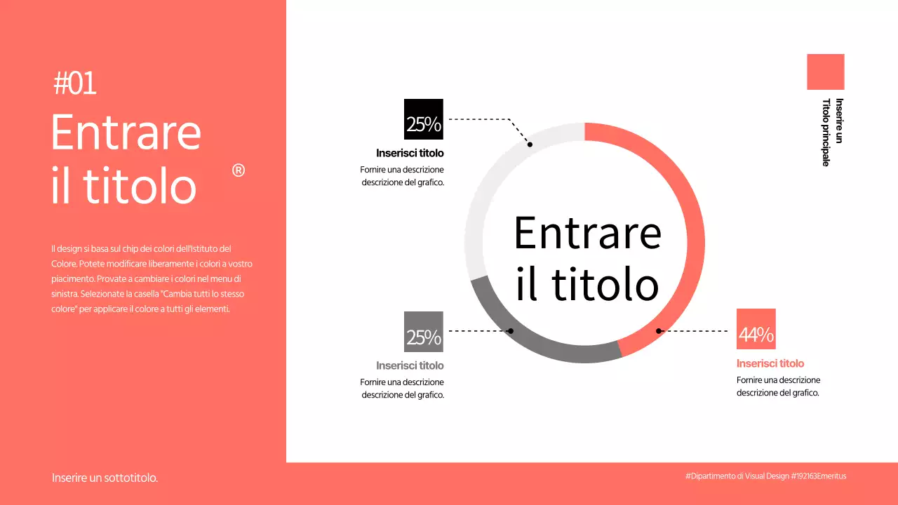 Red Clean concetto di grafico a torta design