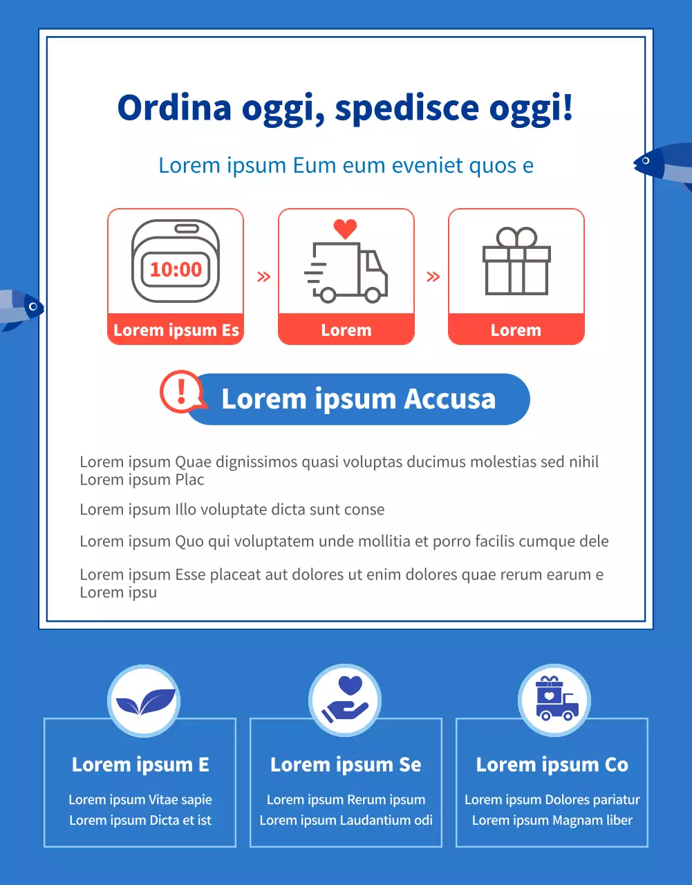 Sconto sul set di tagli di specialità di tonno blu