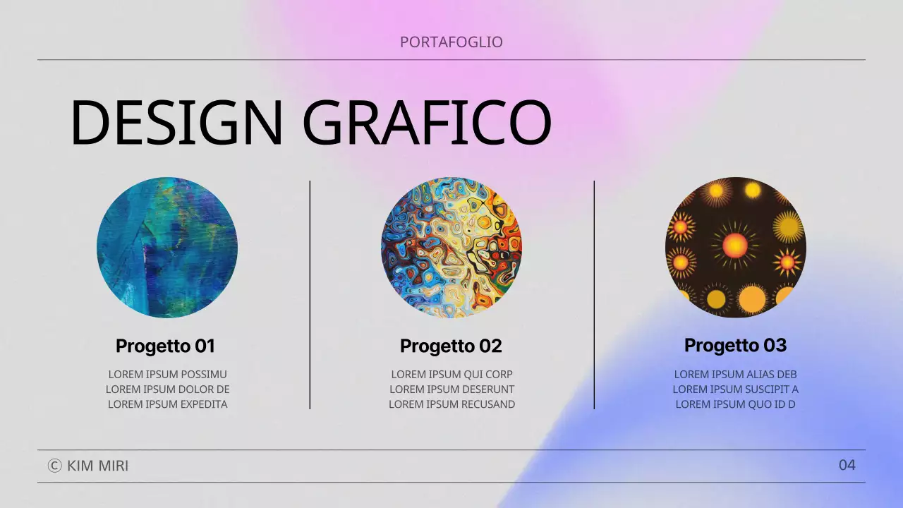 Un portafoglio moderno in rosa e blu