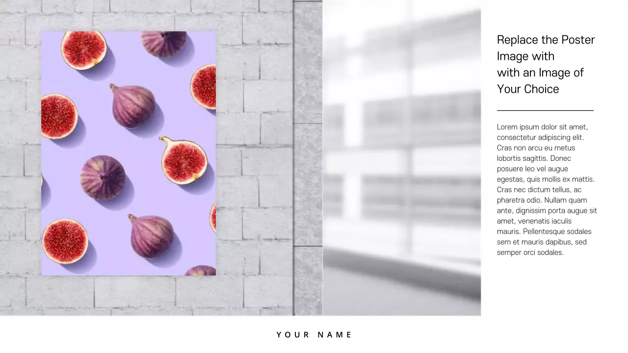 Apresentação de portfólio minimalista preto