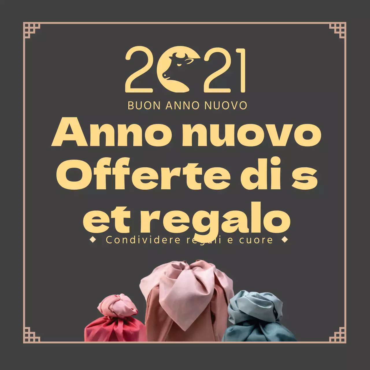 beige foto logo tradizionale auguri di buon anno