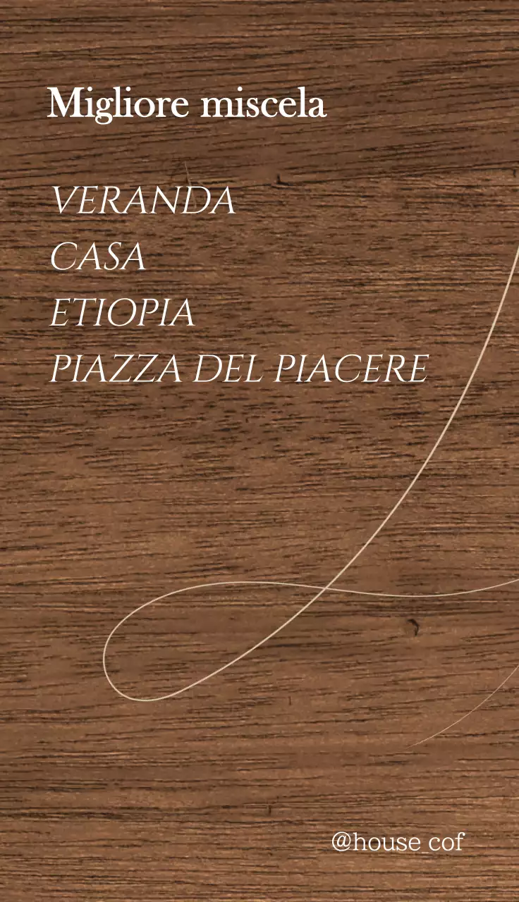 Porta Classica insegna di un bar con testo e illustrazioni al tratto relativi al caffè.