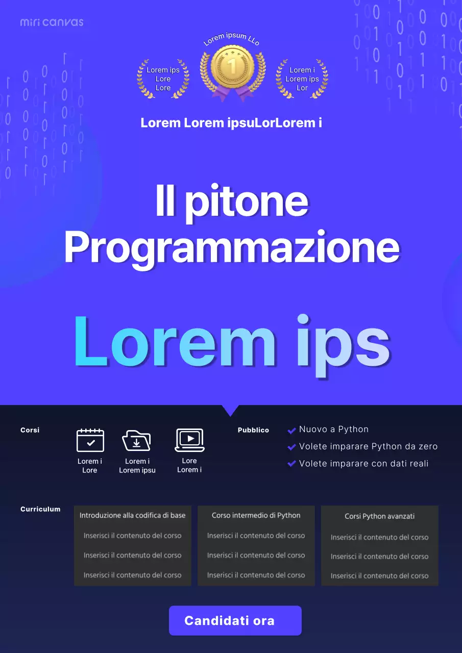 blu semplice iteducazionepubblicità pitoneeducazionecolore reclutamentoposter webposter