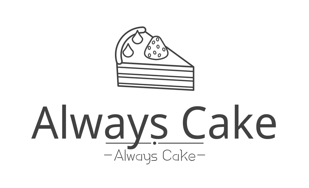 Black Minimal Cake Advertisement Banner