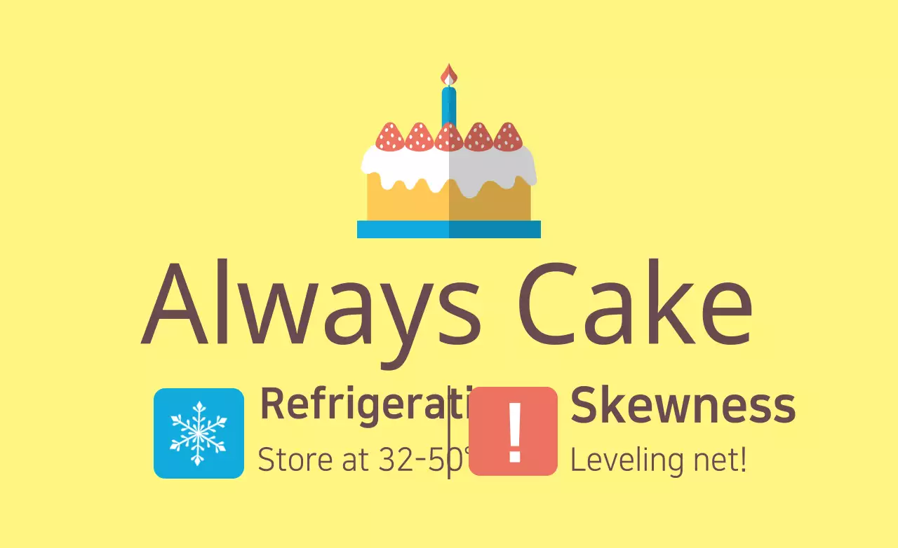 Yellow Simple Cake Guide Banner