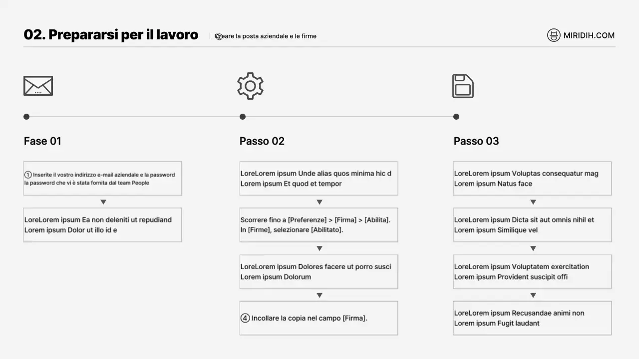 Un semplice brief concettuale illustrato in bianco e nero