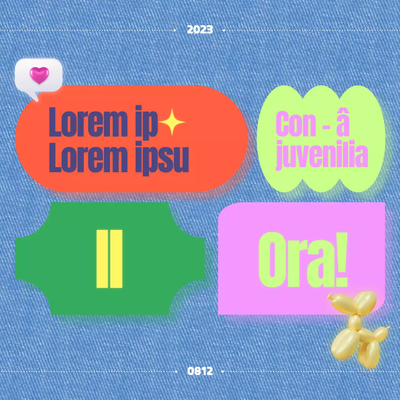 Promuovete il vostro festival con un concetto colorato e divertente