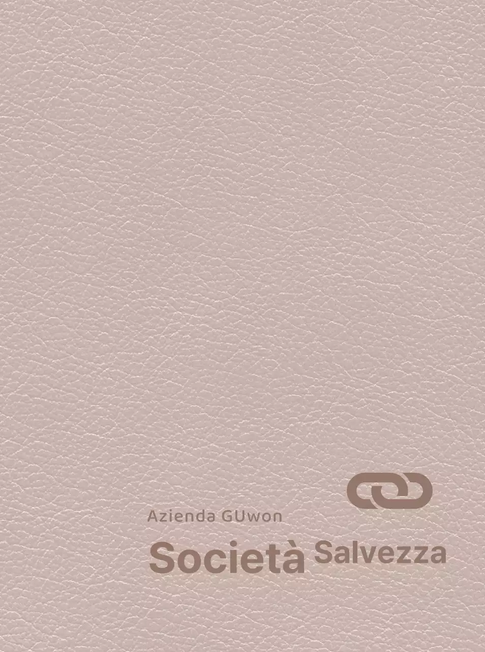 Copertina del diario con logo aziendale