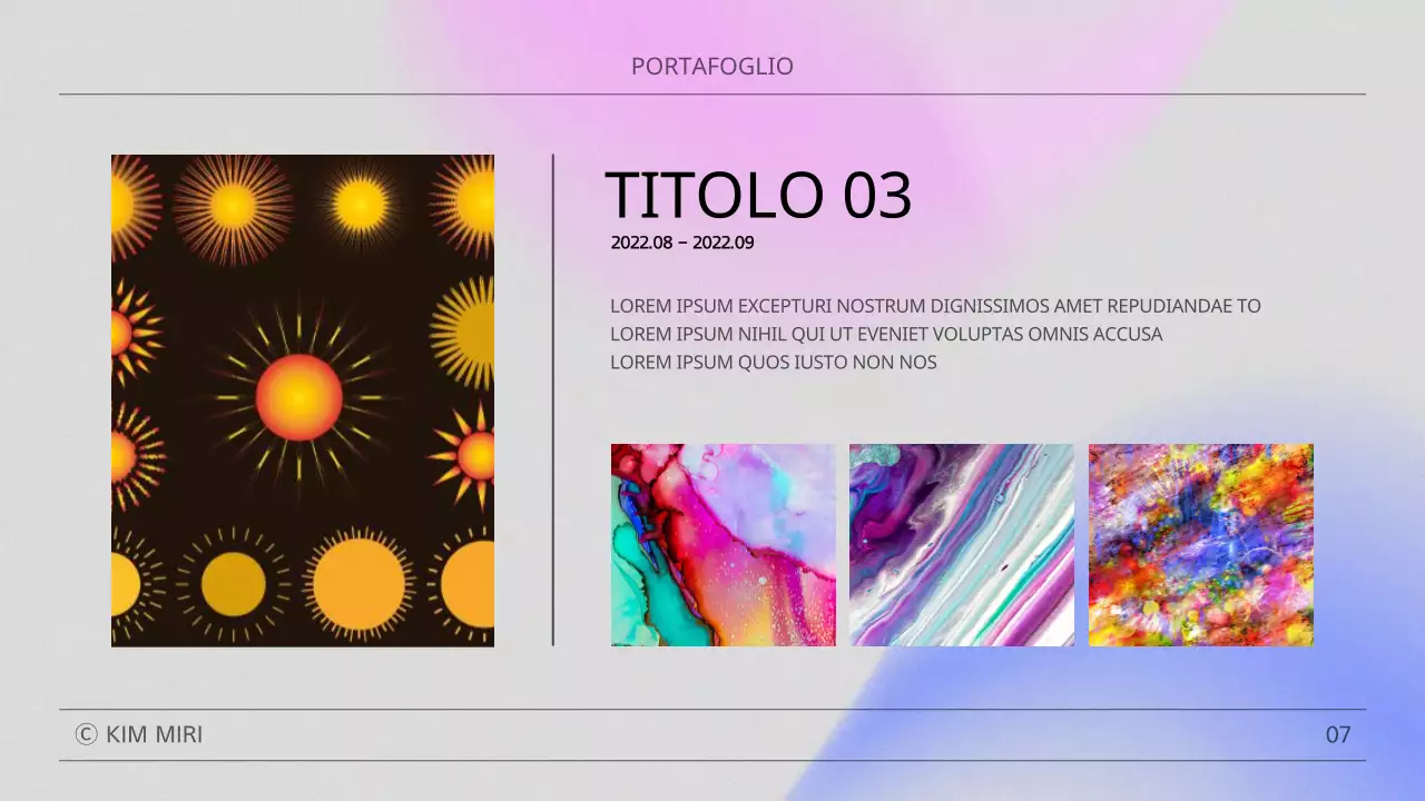 Un portafoglio moderno in rosa e blu