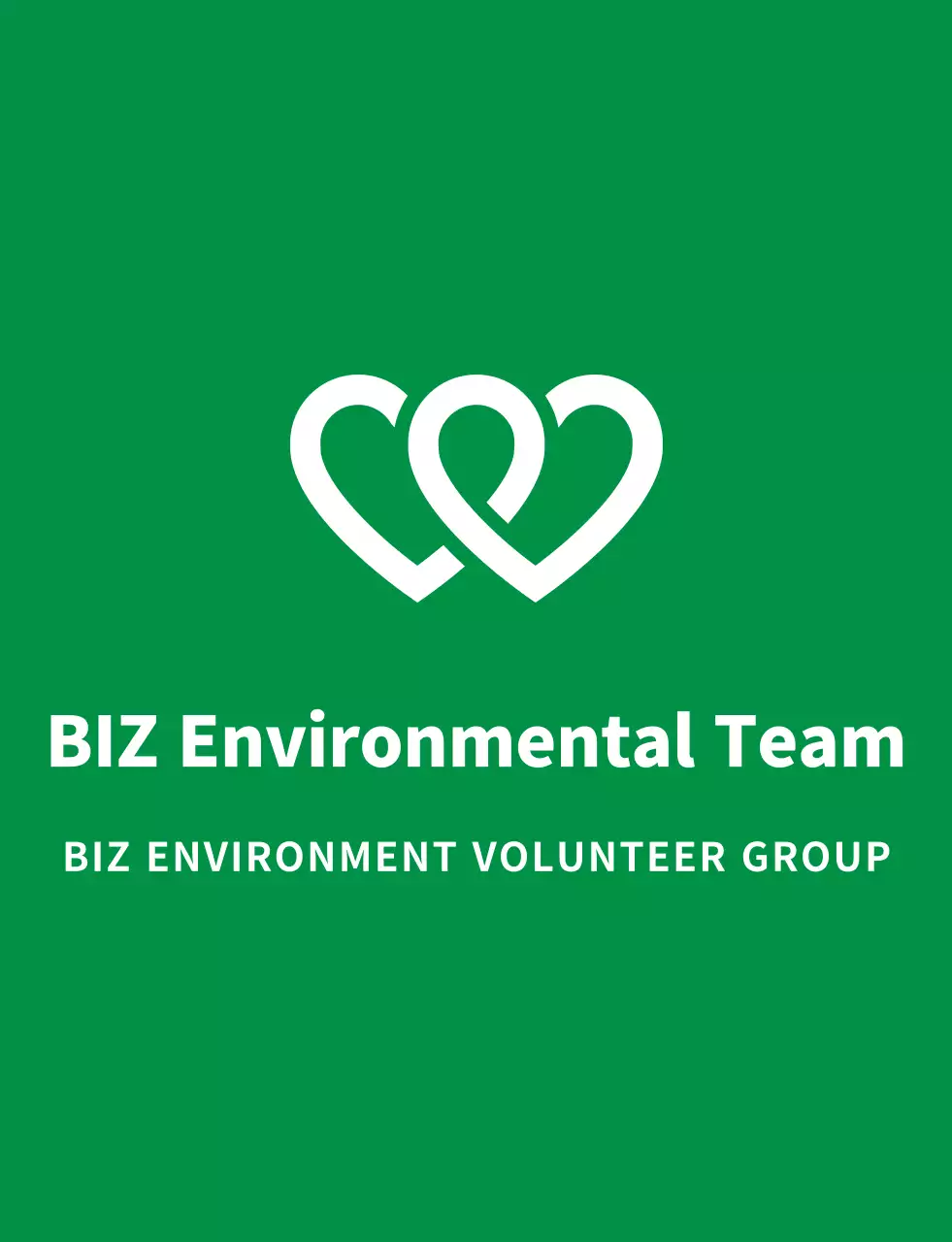 A clean service organization symbol logo style in light green and navy blue for a global environmental campaign organization.