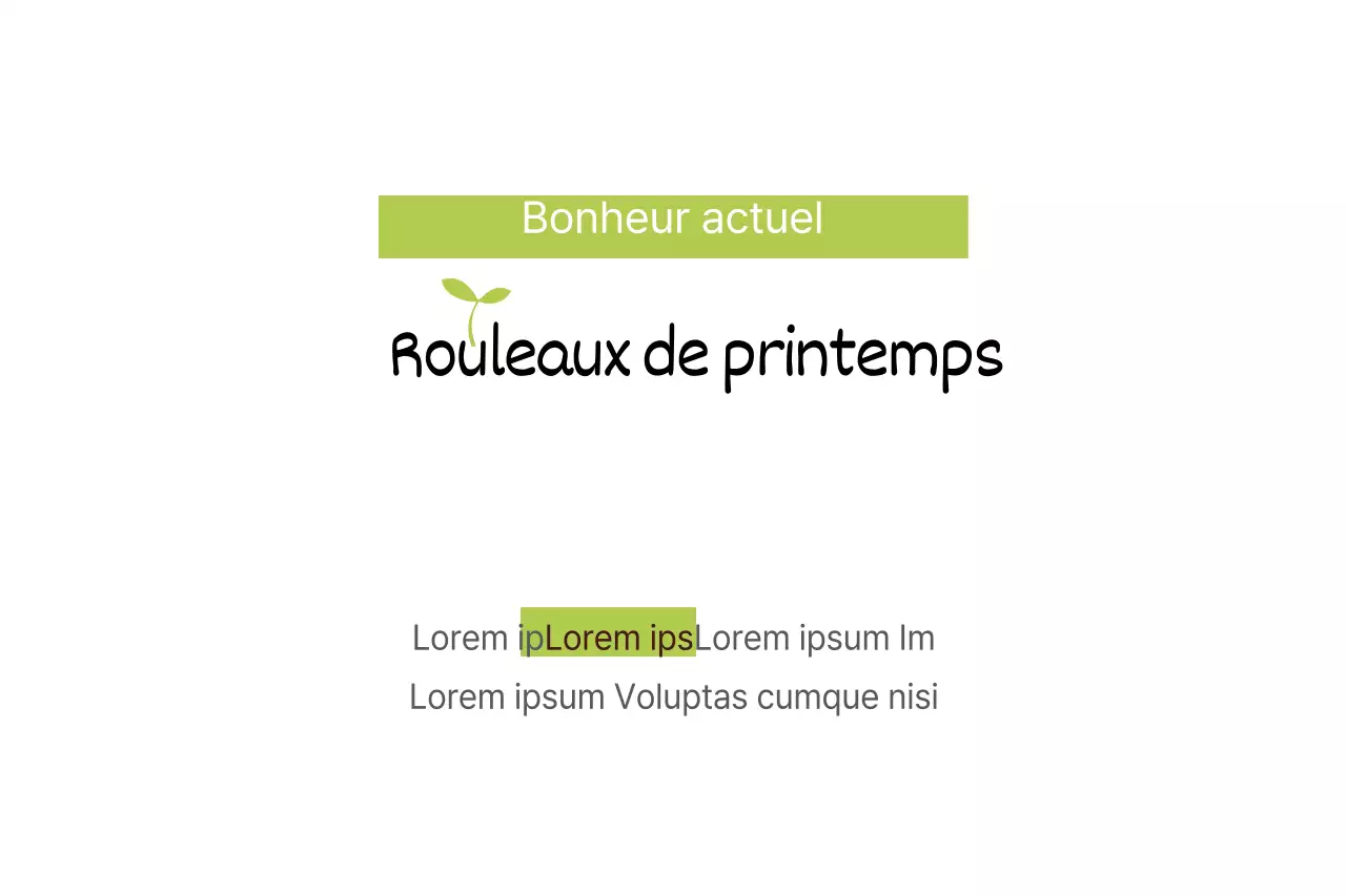 Rouleaux de printemps