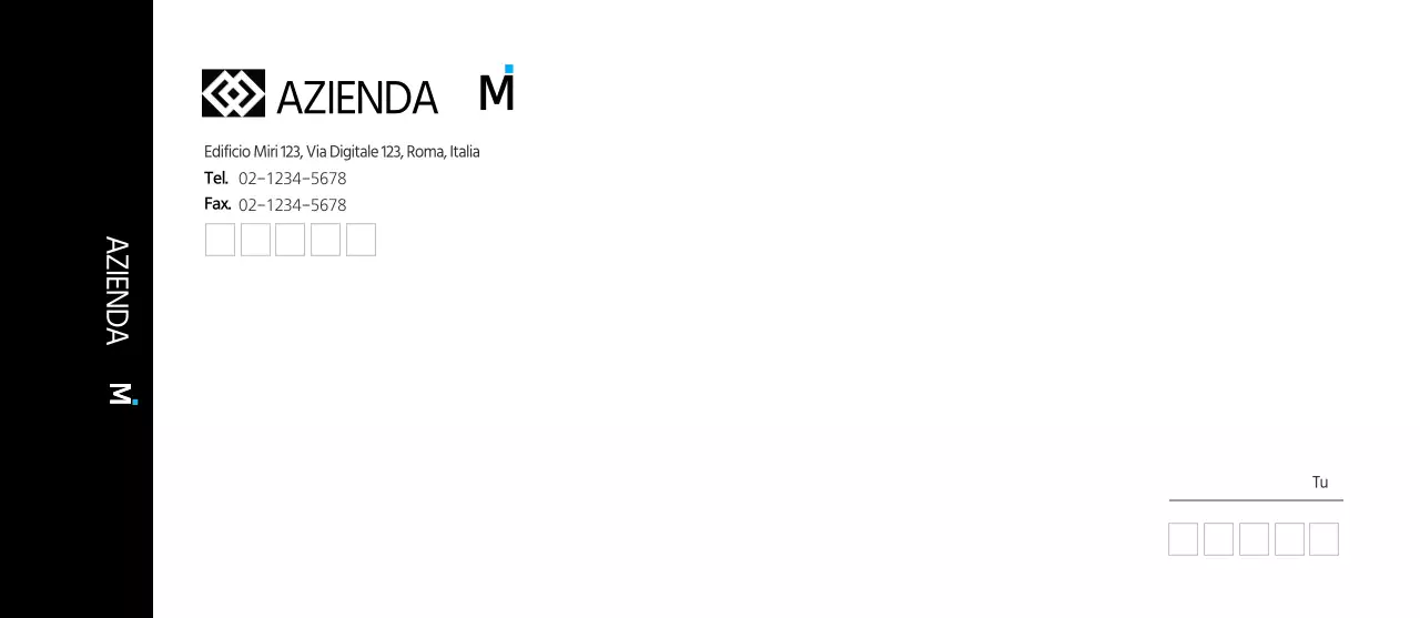 Buste colorate aziendali nere, semplici e moderne