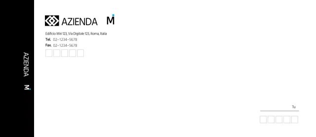 Buste colorate aziendali nere, semplici e moderne