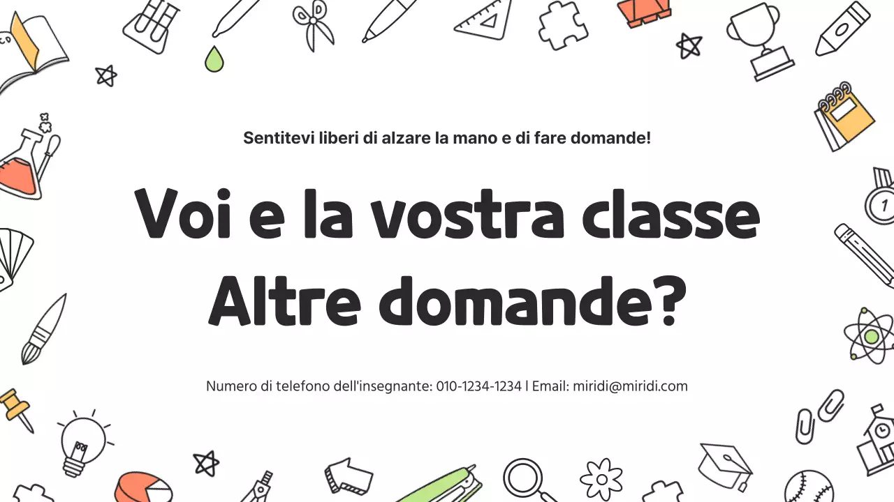 Un simpatico curriculum per insegnanti di scuola primaria in bianco e giallo