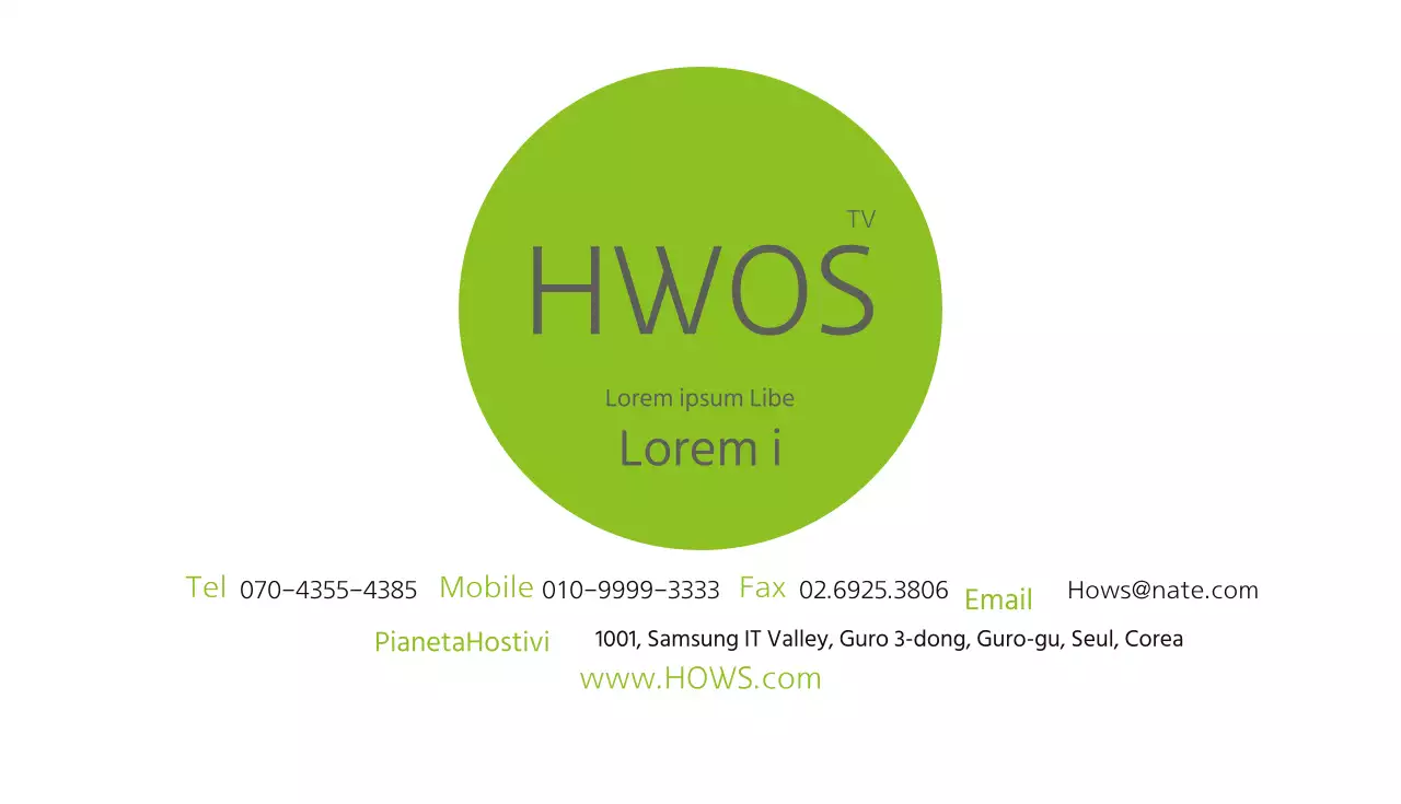 GreenSimpleBusinessCard