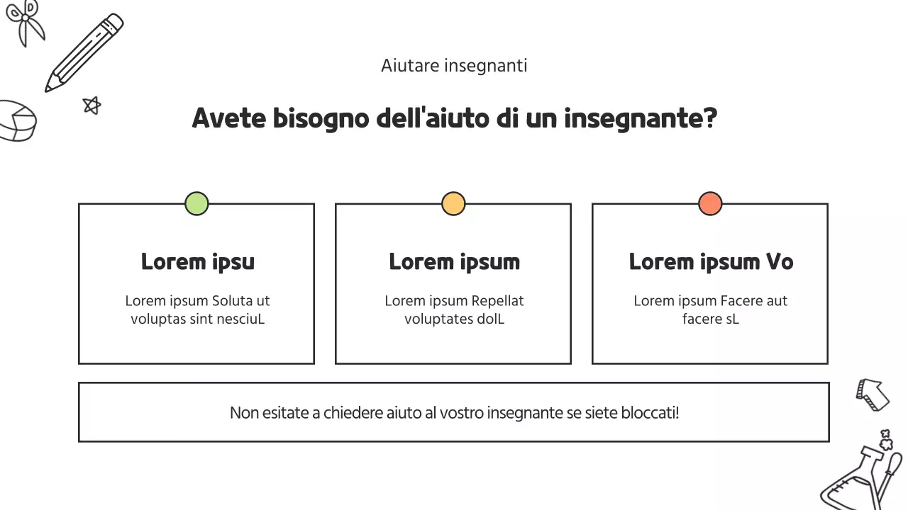 Un simpatico curriculum per insegnanti di scuola primaria in bianco e giallo