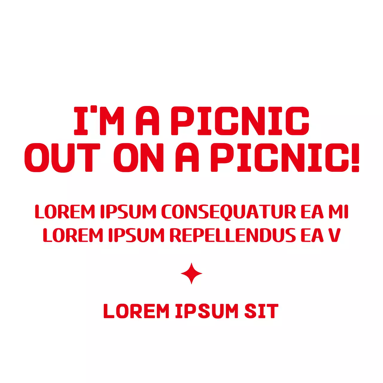 A simple and cute sunshine illustration style in a solid red color to prevent lost children