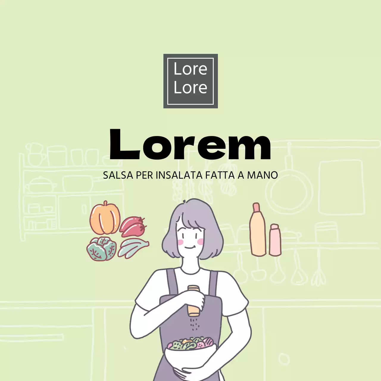 Salsa per insalata verde