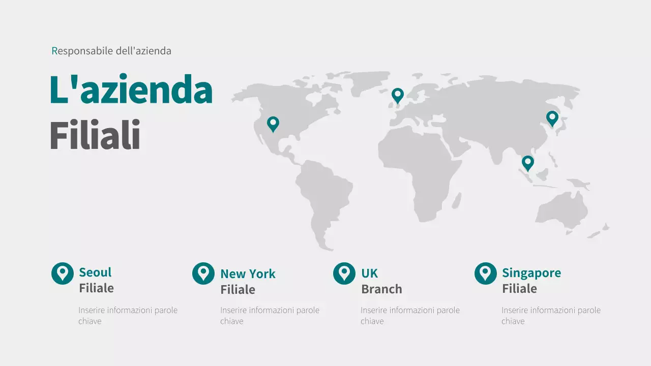 Infografica di design MAP con concetti di grigio e turchese