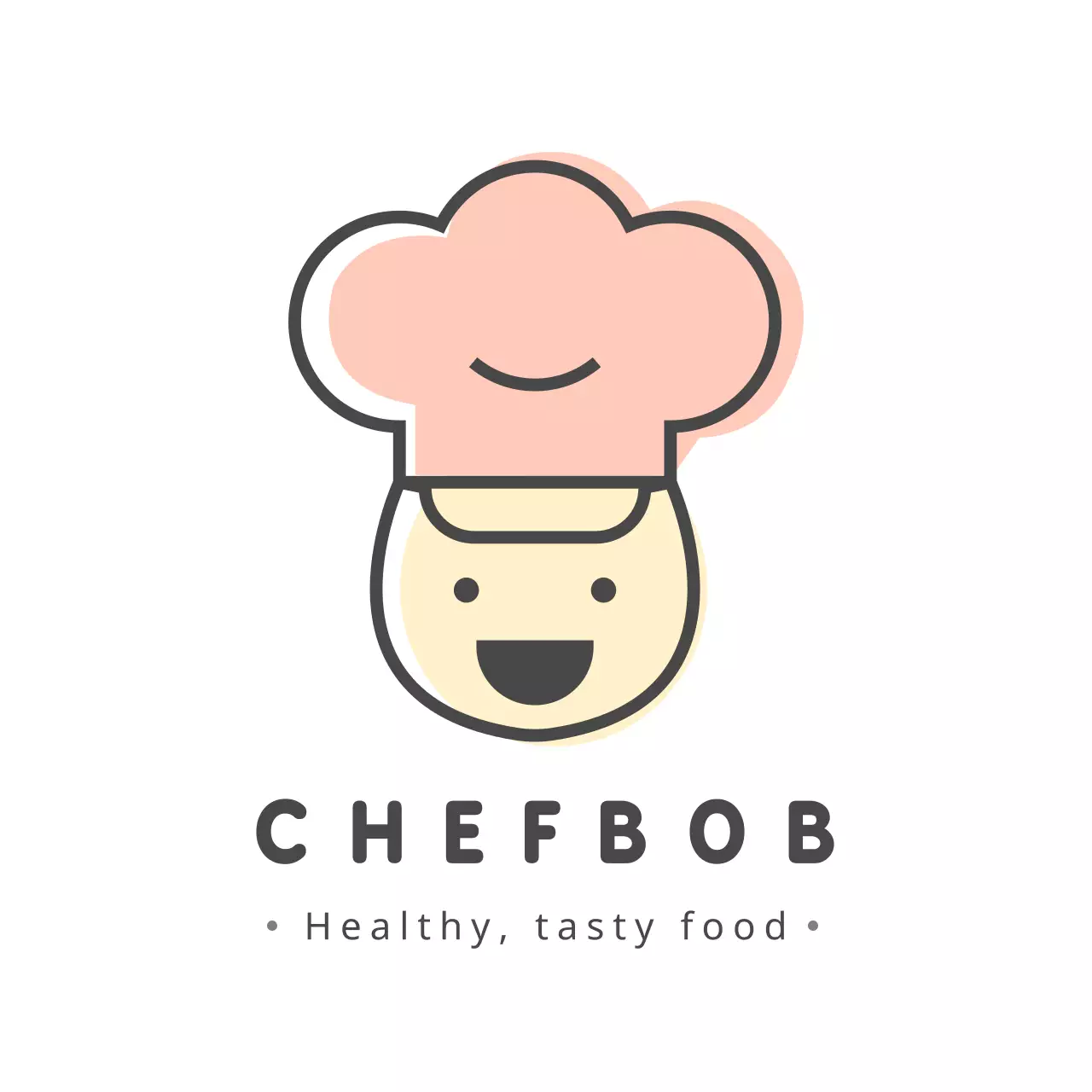 Pink Simple Food Advertisement Logo