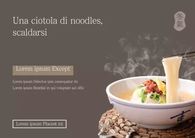 Una ciotola di noodles