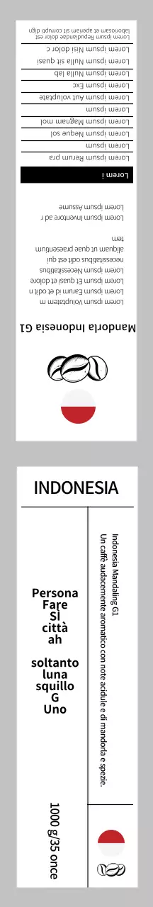 Confezione regalo in chicchi di caffè grigio