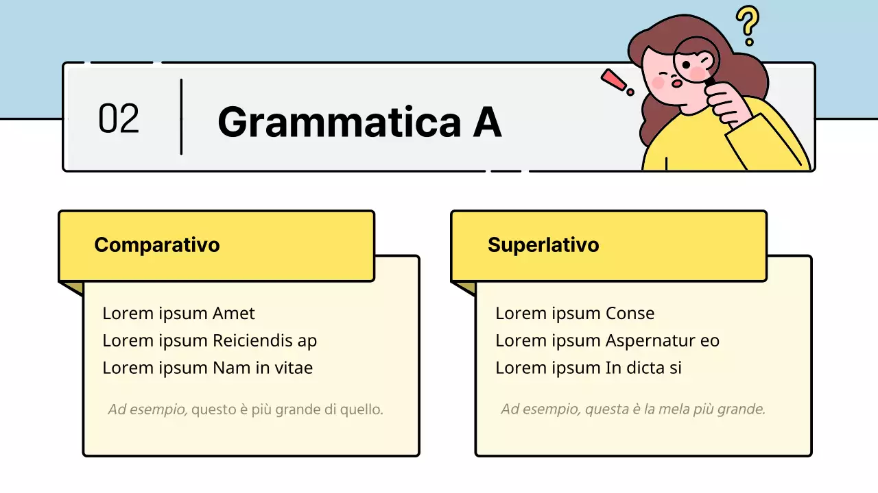 Simpatico personaggio educativo in stile azzurro