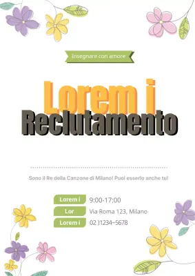 Classe di canto con perline