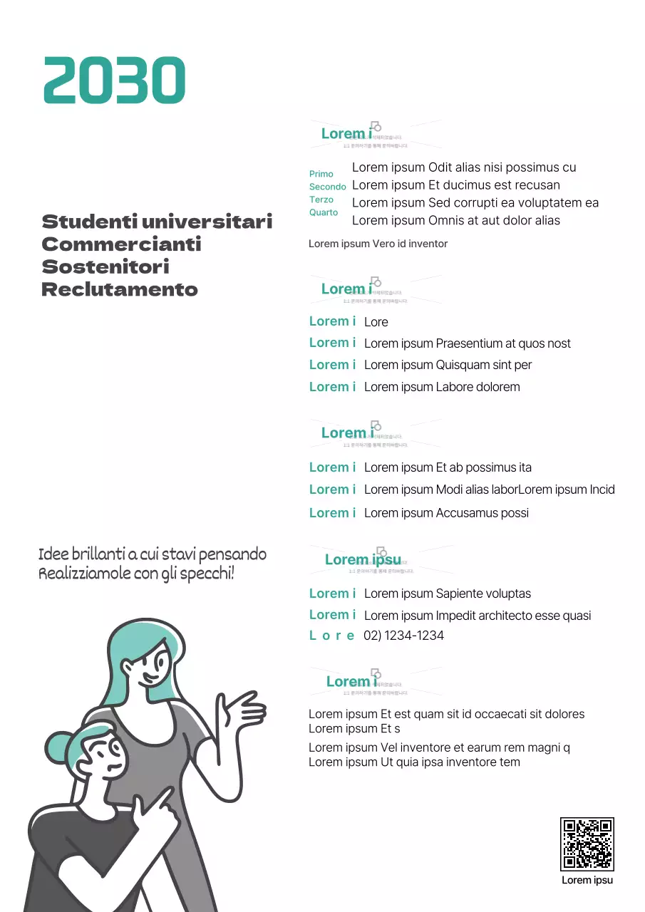 Cercasi sostenitori del marketing di concetto illustrato verde e nero