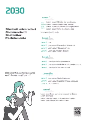 Cercasi sostenitori del marketing di concetto illustrato verde e nero