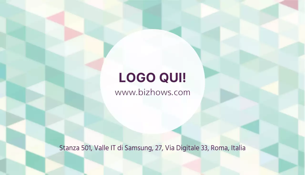 Biglietti da visita alla menta