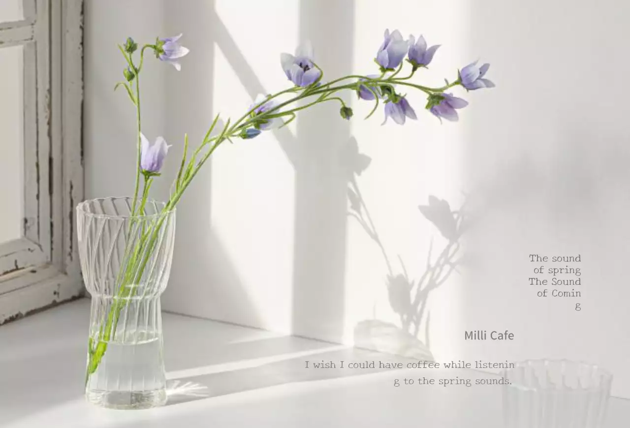 Japanese-inspired design with a spring flower concept