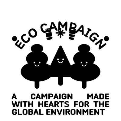 Promosikan kampanye lingkungan Anda dengan kombinasi karakter kayu yang lucu dan teks dalam gaya yang bergaya