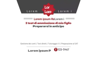 I test di ammissione di mio figlio