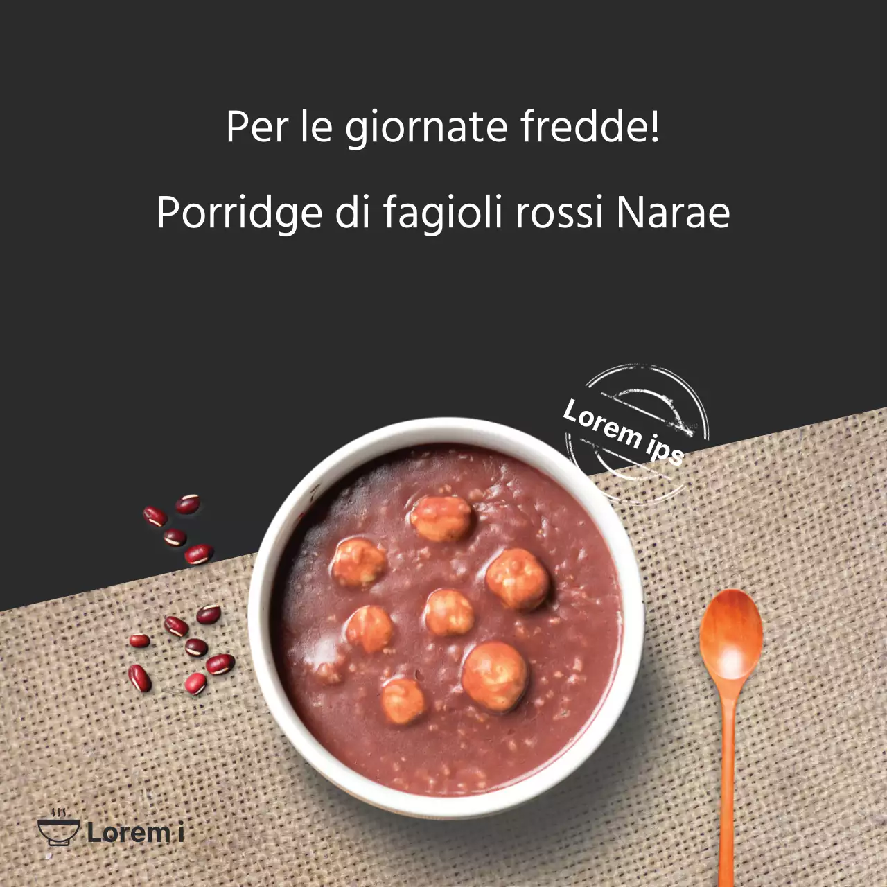 Porridge invernale di fagioli rossi Evento aperto