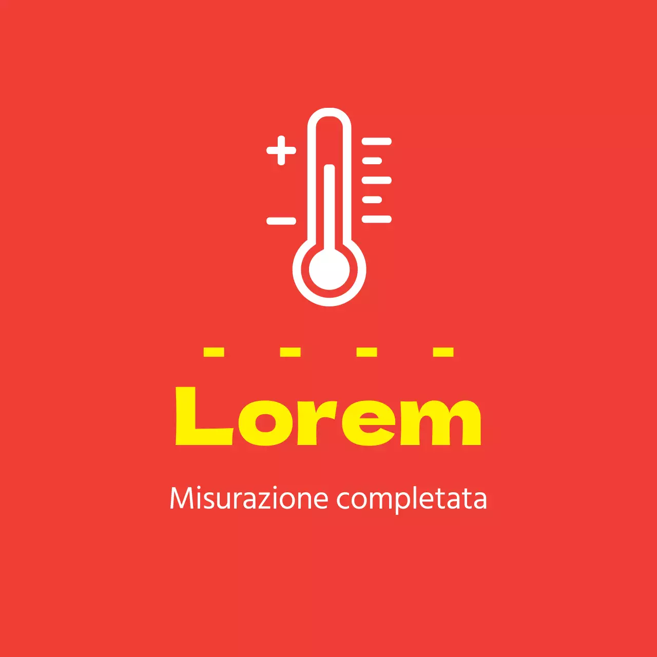 Illustrazione giallo-arancione Guida alla temperatura della corona