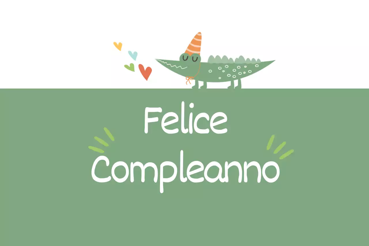 Compleanno dell'alligatore