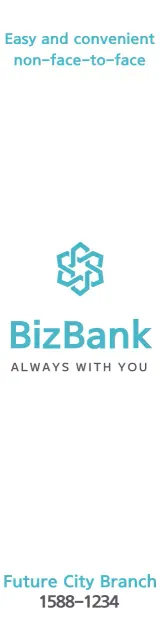 Untuk mempromosikan bank dengan logo pirus sederhana